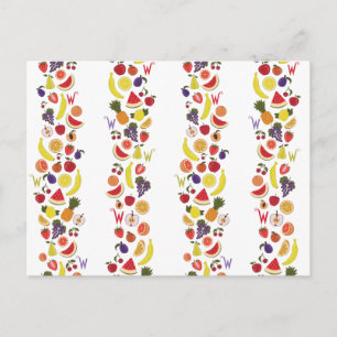 Willy Wonka Lickable Wallpaper Pattern Postcard