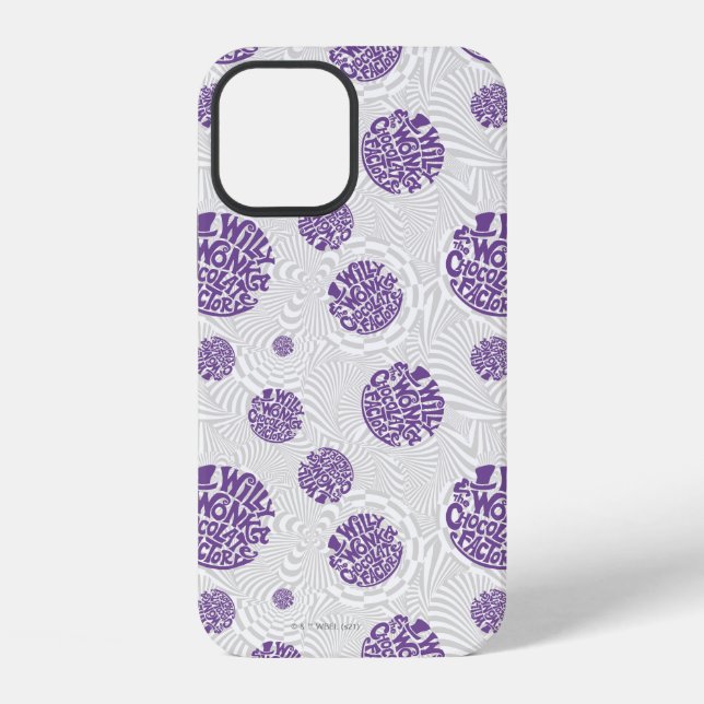 Willy Wonka Logo Psychedelic Graphic iPhone Case (Back)