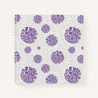 Willy Wonka Logo Psychedelic Graphic Notebook