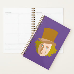 Willy Wonka Stenciled Face Graphic