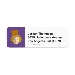 Willy Wonka Stenciled Face Graphic