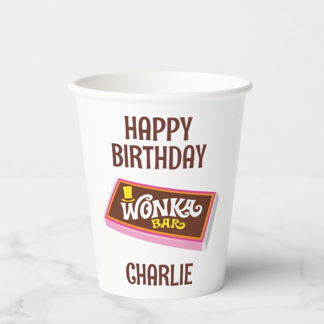 Willy Wonka & the Chocolate Factory Birthday Paper Cups (Front)