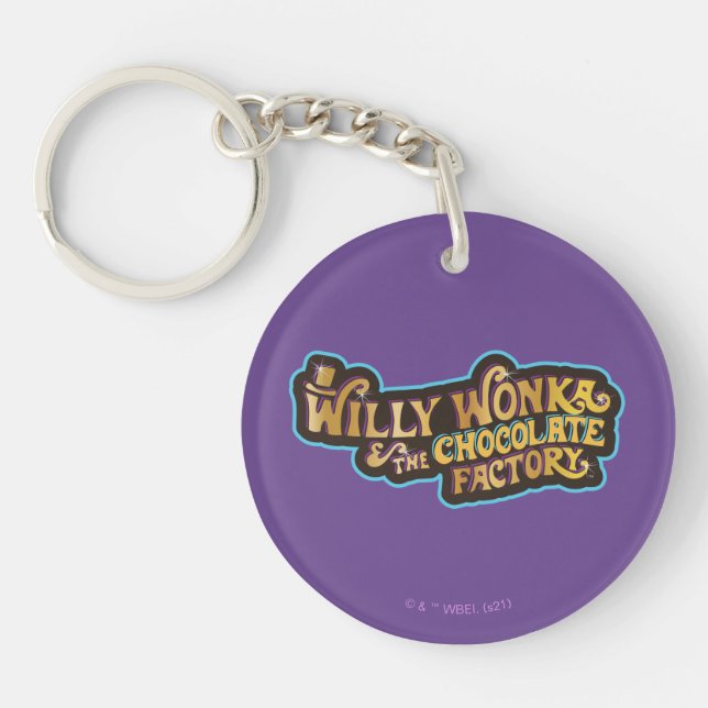 Willy Wonka & the Chocolate Factory Logo Keychain (Front)