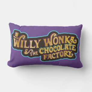 Willy Wonka & the Chocolate Factory Logo Lumbar Pillow