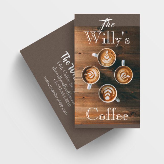 Willy's Coffee Shop Carte de visite (Créateur téléchargé)