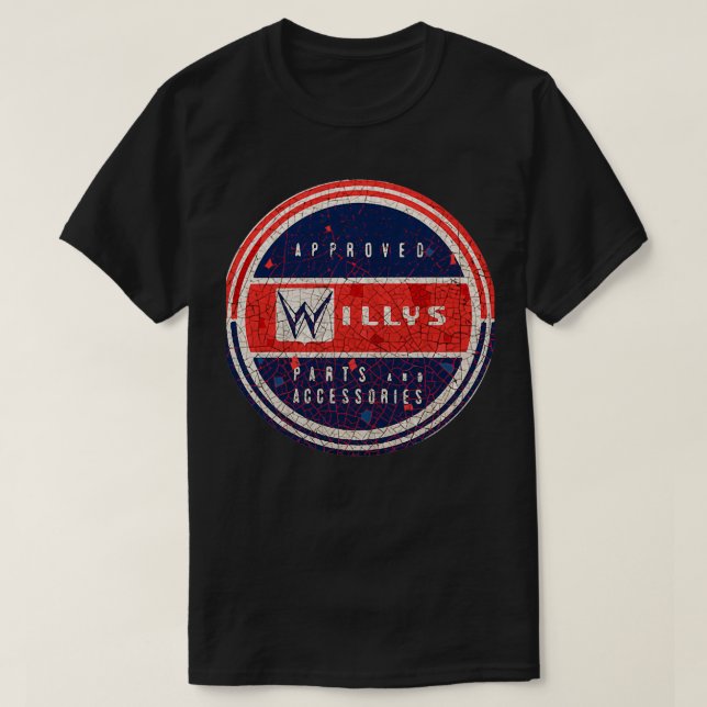 Willys parts and Service  T-Shirt (Design Front)