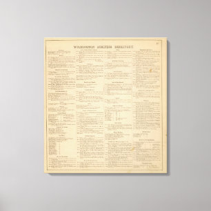 Wilmington Delaware business directory Canvas Print
