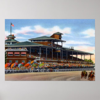 Wilmington Delaware Delaware Park Race Track Poster