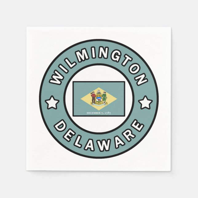 Wilmington Delaware Napkin (Front)