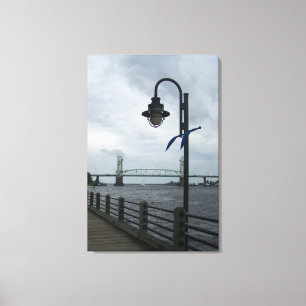 Wilmington, NC  Downtown Riverwalk Canvas Print