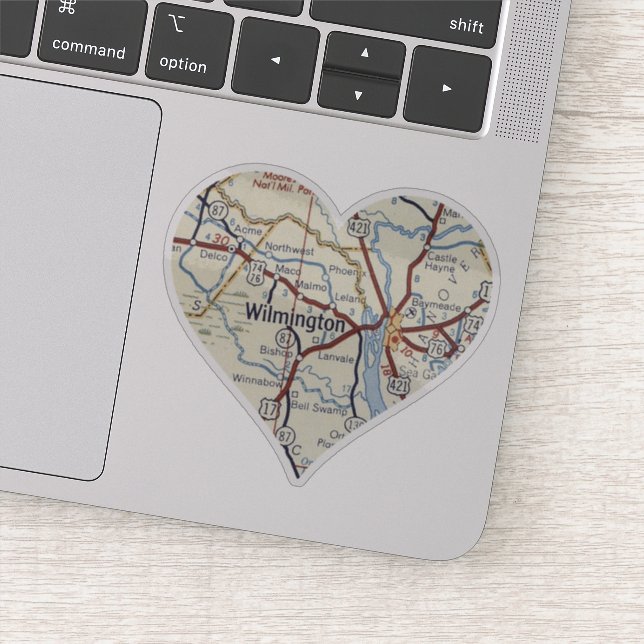 Wilmington NC Vintage Map (Detail)