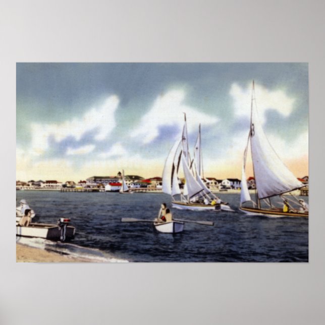 Wilmington North Carolina Sailing Poster (Front)