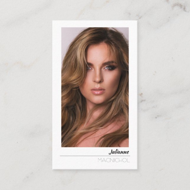 Wilshire Actor Model | Pro Business Calling Card (Front)