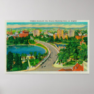 Wilshire Boulevard, Gen. Douglas MacArthur Poster