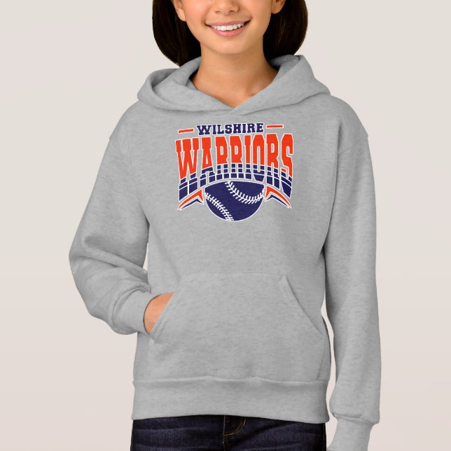 Wilshire Warriors Navy Baseball Logo (Front)