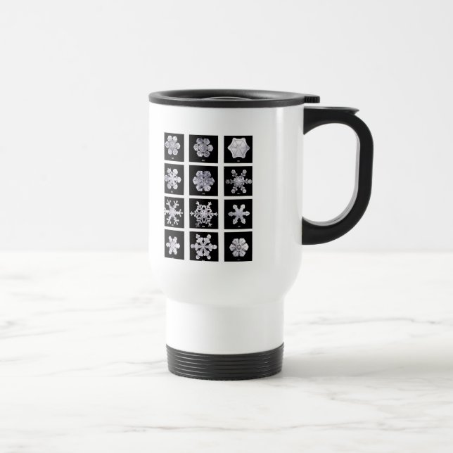Wilson Bentley Snowflakes Travel Mug (Right)