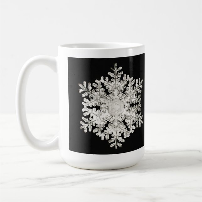  Wilson Bentley's 'Stellar Snowflake No. 586' Coffee Mug (Left)