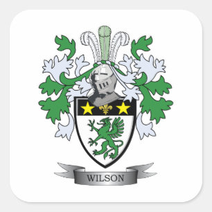 Wilson Coat of Arms Square Sticker
