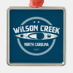 Wilson Creek North Carolina Kayaking Metal Ornament