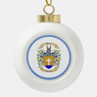  Wilson Family Crest [German ]  Ceramic Ball Christmas Ornament
