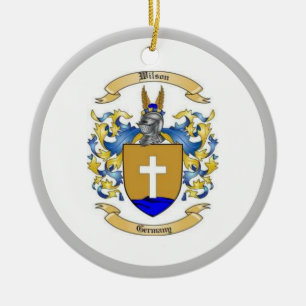  Wilson Family Crest [German ]    Ceramic Ornament