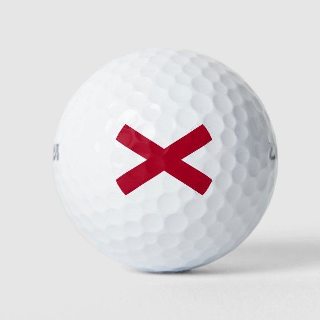 Wilson Golf Ball with flag of Alabama, USA (Front)