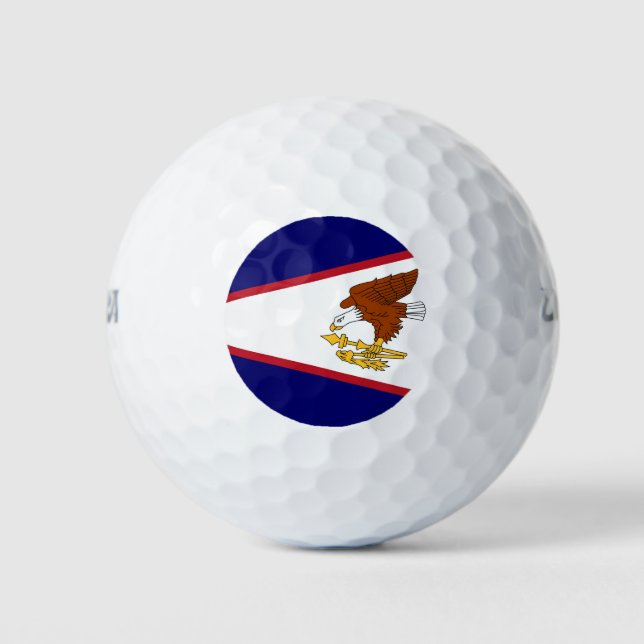 Wilson Golf Ball with flag of American Samoa (Front)