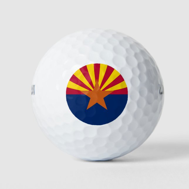 Wilson Golf Ball with flag of Arizona, USA (Front)