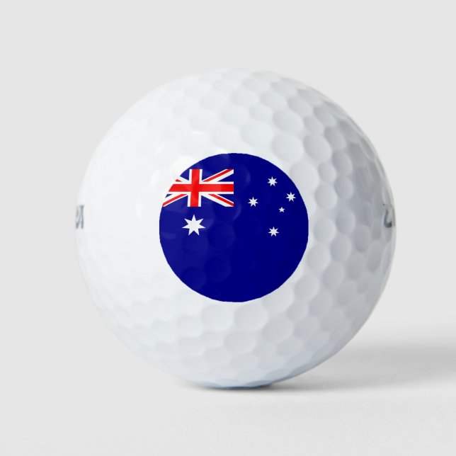 Wilson Golf Ball with flag of Australia (Front)