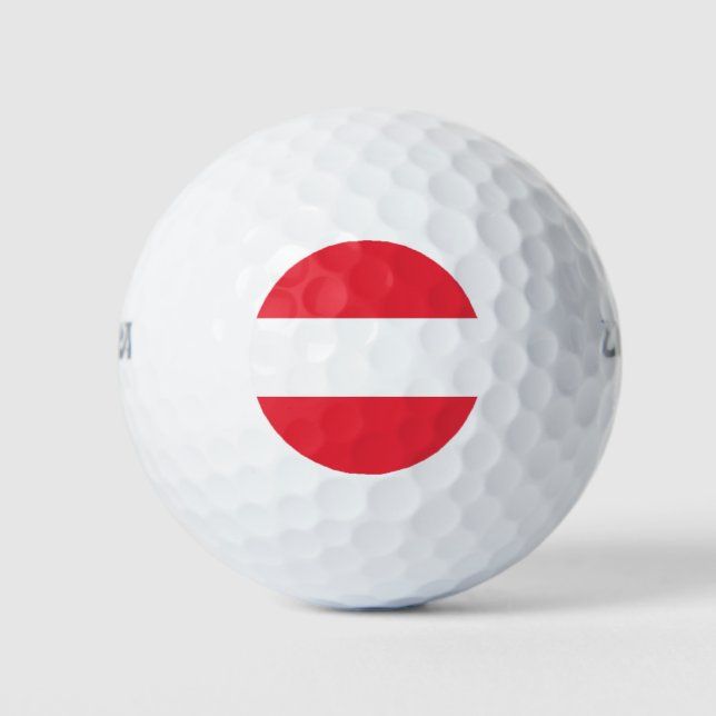 Wilson Golf Ball with flag of Austria (Front)