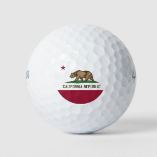 Wilson Golf Ball with flag of California, USA