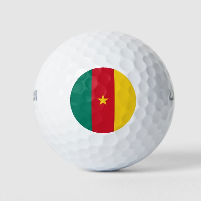 Wilson Golf Ball with flag of Cameroon (Front)