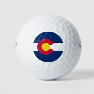 Wilson Golf Ball with flag of Colorado, USA