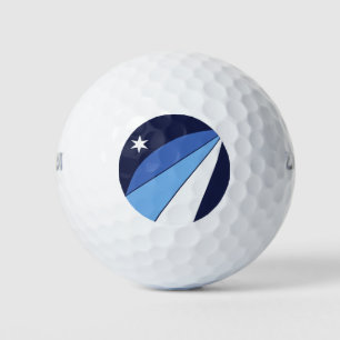 Wilson Golf Ball with flag of Columbia