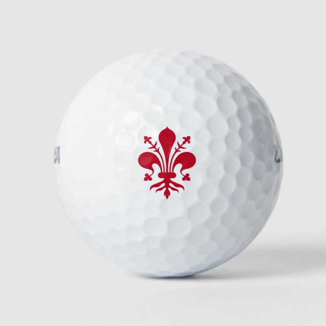 Wilson Golf Ball with flag of Florence, Italy (Front)