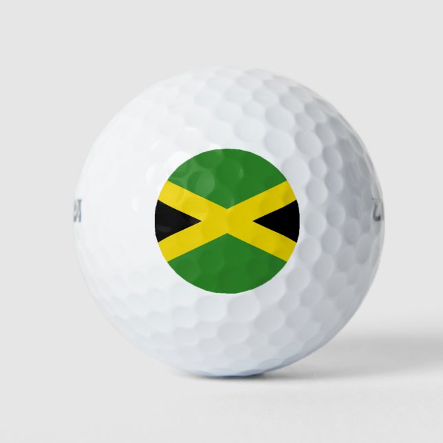 Wilson Golf Ball with flag of Jamaica (Front)