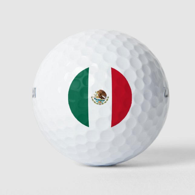 Wilson Golf Ball with flag of Mexico (Front)