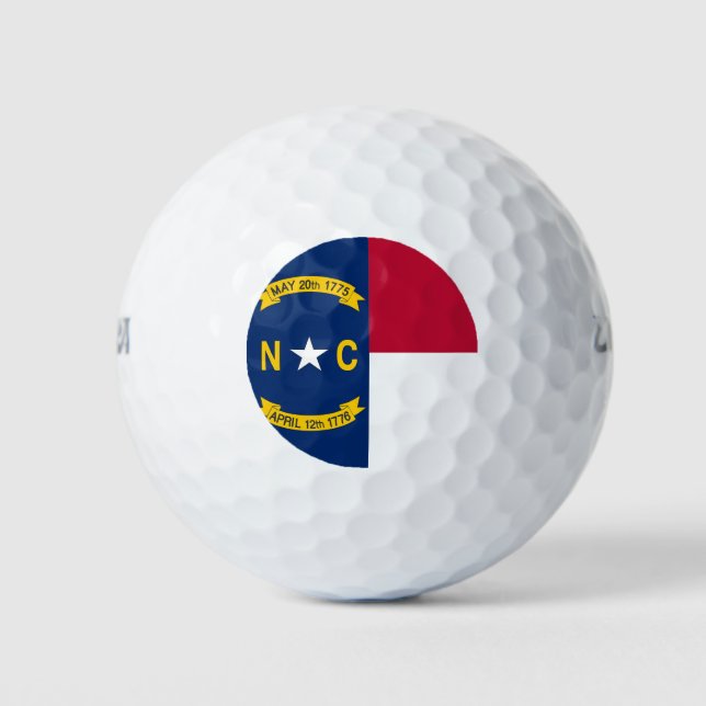 Wilson Golf Ball with flag of North Carolina (Front)