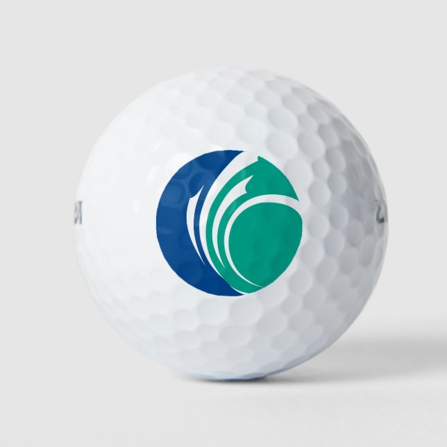 Wilson Golf Ball with flag of Ottawa, Canada (Front)