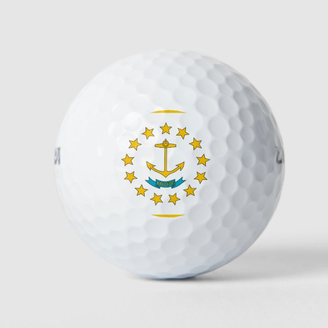 Wilson Golf Ball with flag of Rhode Island (Front)