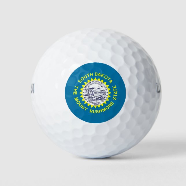 Wilson Golf Ball with flag of South Dakota (Front)
