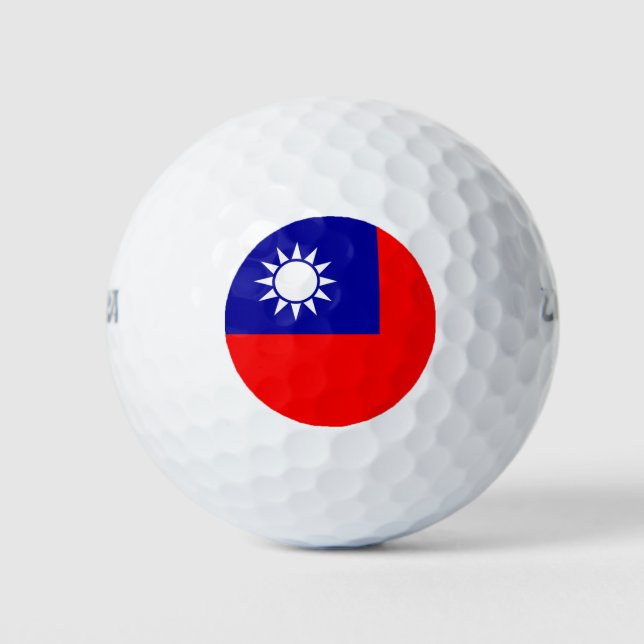 Wilson Golf Ball with flag of Taiwan (Front)