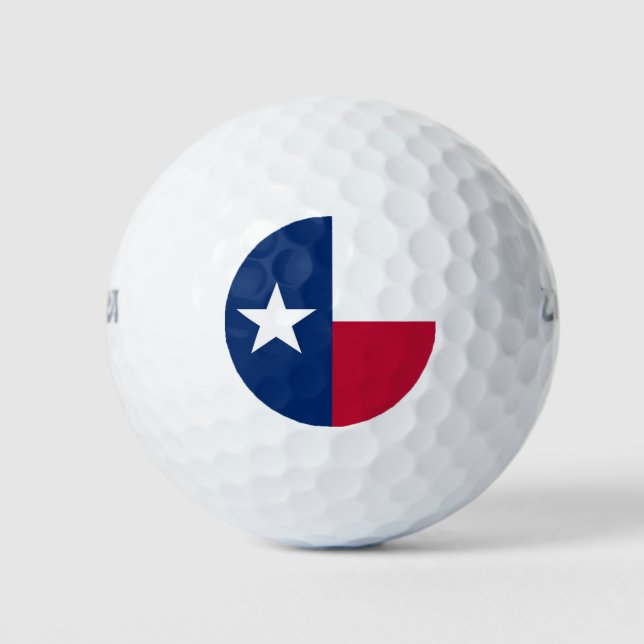 Wilson Golf Ball with flag of Texas (Front)
