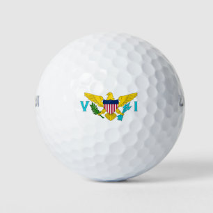 Wilson Golf Ball with flag of Virgin Islands, USA