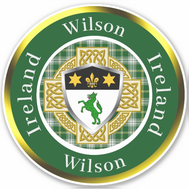Wilson Irish Shield/Celtic Cross Personalized (Front)