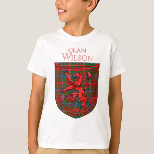 Wilson Tartan Scottish Plaid Lion Rampant T-Shirt
