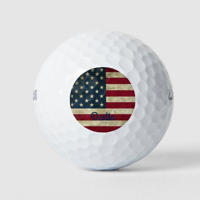 Wilson Ultra 500/Golf Ball/American Flag Golf Balls (Front)