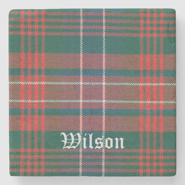 Wilson, Wilson Scottish Tartan, Wilson Stone Coaster (Front)