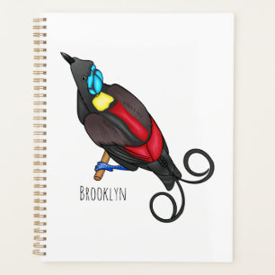 Wilson's bird-of-paradise bird cartoon planner