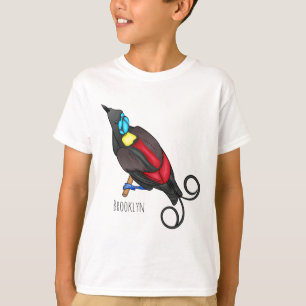 Wilson's bird-of-paradise bird cartoon T-Shirt